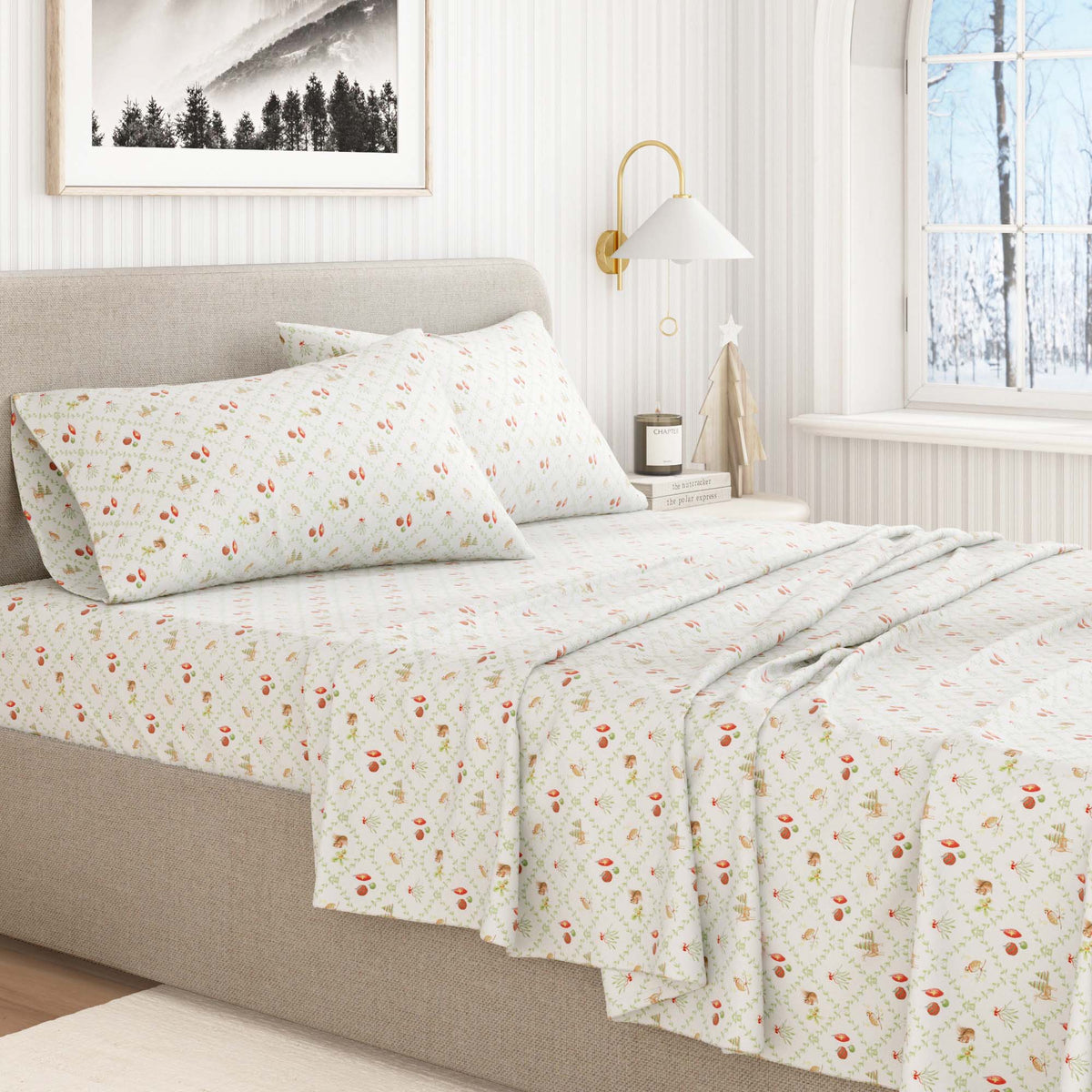 Turkish Cotton Flannel Sheet Set - Elevated Holiday Collection