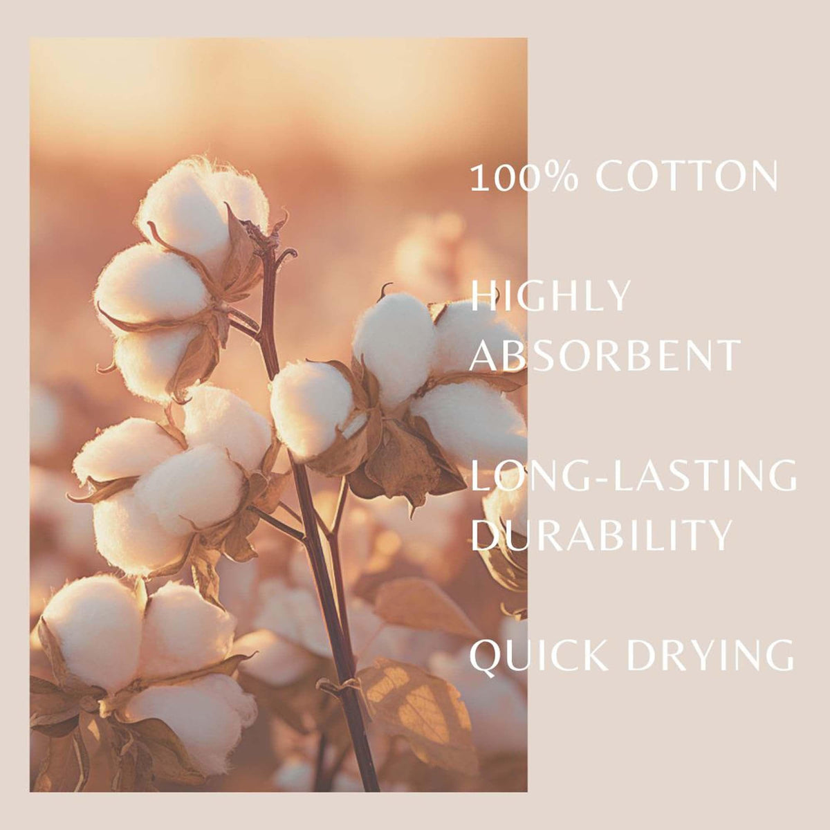 4 Pack Cotton Bath Towels - Kasper Collection