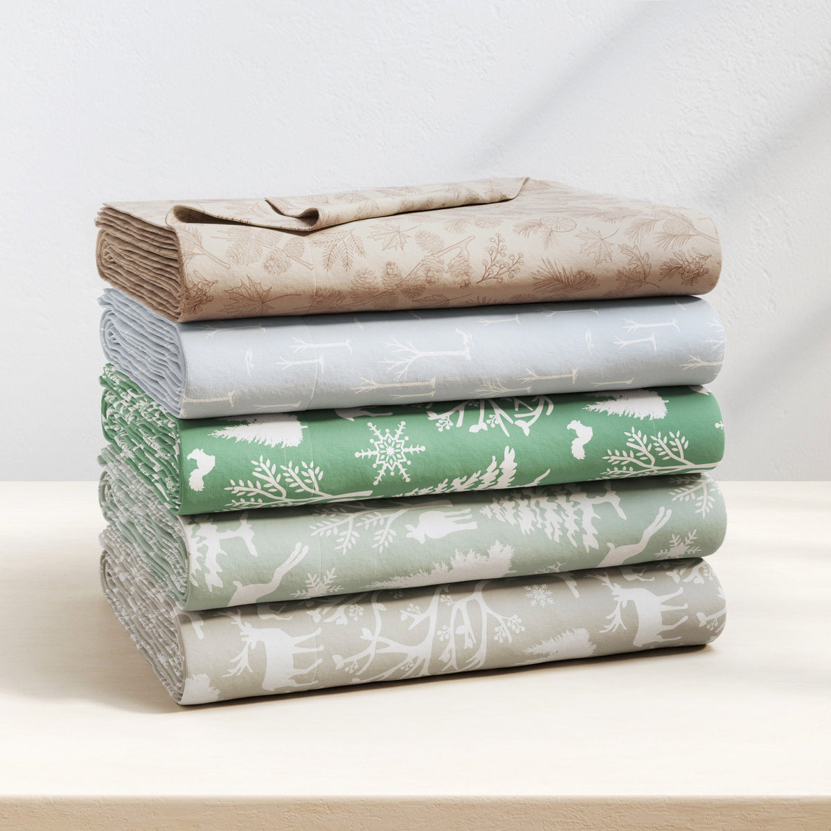 Turkish Cotton Flannel Sheet Set - Elevated Lodge Collection