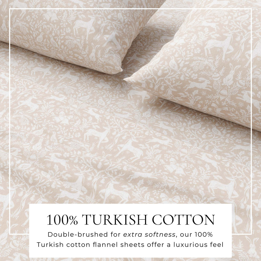 Turkish Cotton Flannel Sheet Set - Elevated Holiday Collection